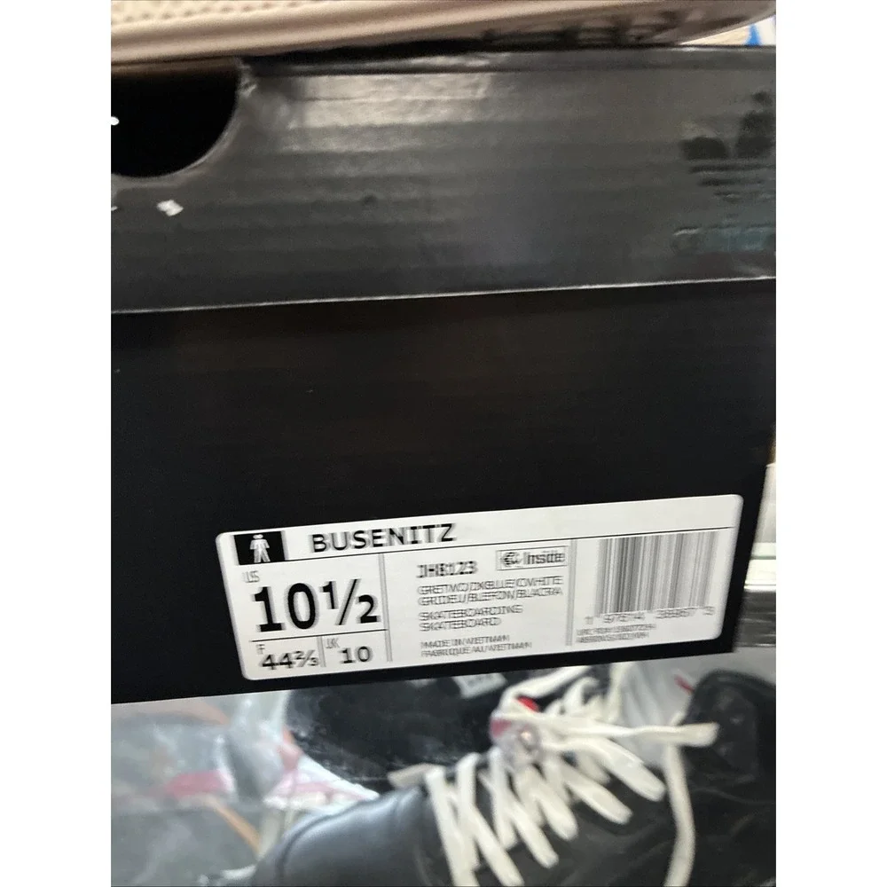 Adidas Busenitz Pro Skate Shoes JH8123 Grey/Dark Blue/White Size US 10.5 New